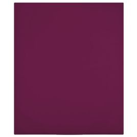 Jersey Fitted Sheet Bordeaux 140x200 cm Cotton