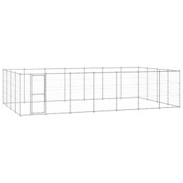 Outdoor Dog Kennel Galvanised Steel 33.88 m2