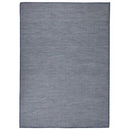 Outdoor Flatweave Rug 200x280 cm Blue