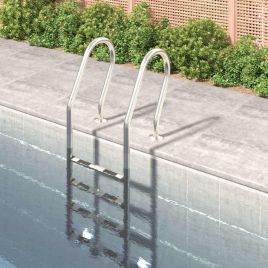 FRCOUR Pool Ladder 54x38x184.5 cm 304 Stainless Steel