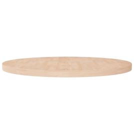 Round Table Top 90x4cm Untreated Solid Wood Oak