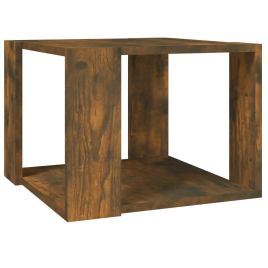 Coffee Table Smoked Oak 40x40x30 cm Engineered Wood