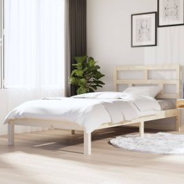 Bed Frame Solid Wood Pine 100x200 cm
