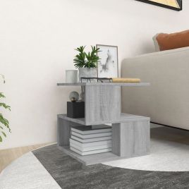 Side Table Grey Sonoma 40x40x40cm Engineered Wood