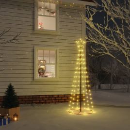 Nevis Christmas Cone Tree Warm White 108 LEDs 70x180cm