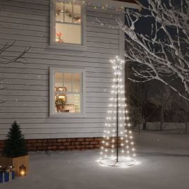 Nevis Christmas Cone Tree Cold White 108 LEDs 70x180cm