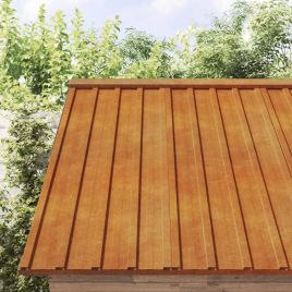 Roof Panels 12 Pcs Rusty 80x44cm Corten Steel