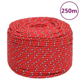Boat Rope Red 8 mm 250 m Polypropylene