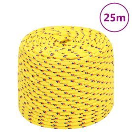 Boat Rope Yellow 10 mm 25 m Polypropylene