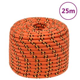 Boat Rope Orange 12 mm 25 m Polypropylene
