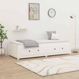 Day Bed White 90x200 cm Solid Wood Pine