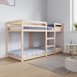 Bunk Bed 75x190 cm Solid Wood Pine
