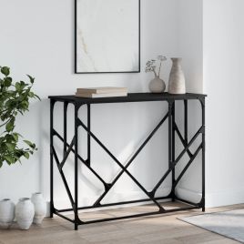 Console Table Black 100x40x80 cm Engineered Wood