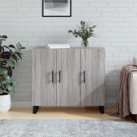 Sideboard Grey Sonoma 90x34x80 cm Engineered Wood