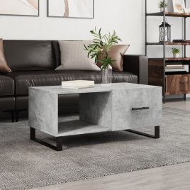 Coffee Table Concrete Grey 90x50x40 cm Engineered Wood