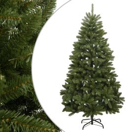 GLIMMERA Artificial Hinged Christmas Tree with Stand Green 300 cm