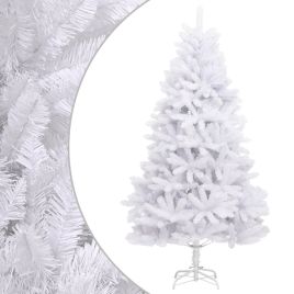 Artificial Hinged Christmas Tree with Stand White 210 cm