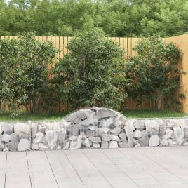 Arched Gabion Baskets 11 Pcs 200x30x40/60cm Galvanised Iron