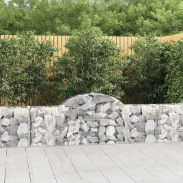 Arched Gabion Baskets 25 Pcs 200x30x60/80cm Galvanised Iron
