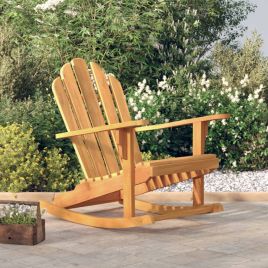 Garden Adirondack Rocking Chair 79x100x103cm Solid Wood Teak