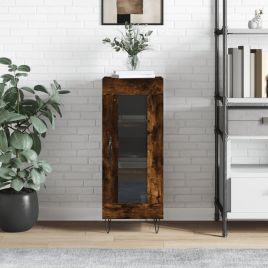 Sideboard Smoked Oak 34.5x34x90 cm Engineered Wood