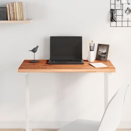 Table Top 80x40x2.5 cm Rectangular Solid Wood Beech