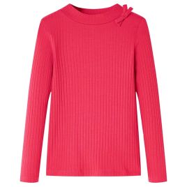 Kids' T-shirt with Long Sleeves Bright Pink 104
