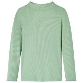 Kids' T-shirt with Long Sleeves Mock Turtleneck Dark Mint 92