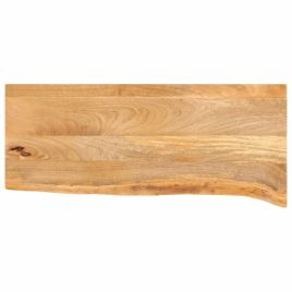 Table Top Live Edge 70x20x2.5 cm Solid Wood Mango - vid-370417