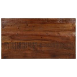 Table Top 100x70x2.5 cm Rectangular Solid Wood Reclaimed