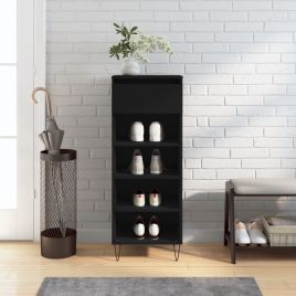 Shoe Cabinet Black 40x36x105 cm Engineered Wood