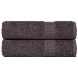 Shower Towels 2 pcs Anthracite 70x140 cm 360 gsm 100% Cotton