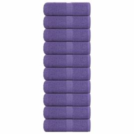 Soap Towels 10 pcs Purple 30x30 cm 360 gsm 100% Cotton