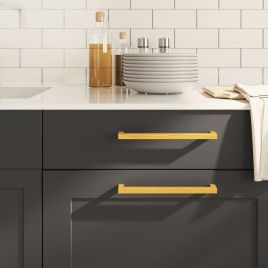 Cabinet Handles 10 Pcs Gold 224mm Stainless Steel