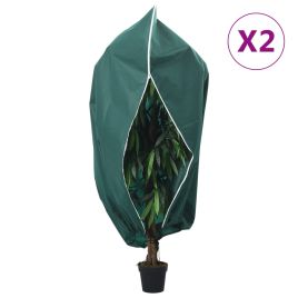 NEIHAL Plant Fleece Covers with Zip 2 pcs 70 gsm 1.55x1.55 m