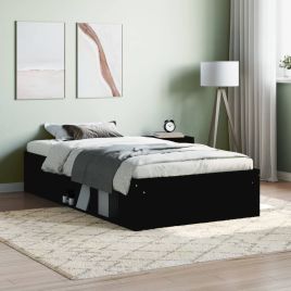 Bed Frame Black 90x200 cm