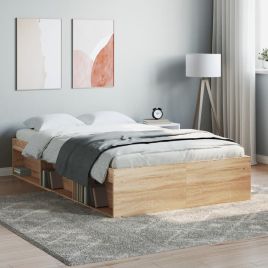 Bed Frame Sonoma Oak 120x200 cm