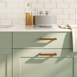 Cabinet Handles 10 Pcs Bronze 128mm Stainless Steel