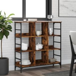 Sideboard Smoked Oak 102x32x103.5 cm Engineered Wood