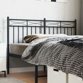 Metal Headboard Black 150cm