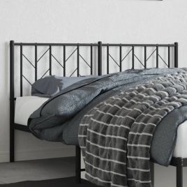 Metal Headboard Black 150cm