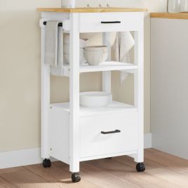 Kitchen Trolley MONZA 48x40x90 cm Solid Wood Pine
