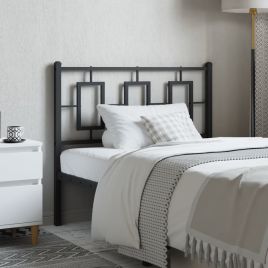 Metal Headboard Black 100cm