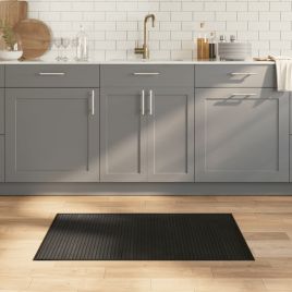 Rug Rectangular Black 60x100 cm Bamboo