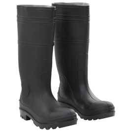 Rain Boots Black Size 39 PVC - vid-137588