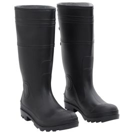 Rain Boots Black Size 41 PVC - vid-137590