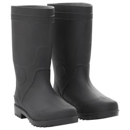 Rain Boots Black Size 40 PVC - vid-137607