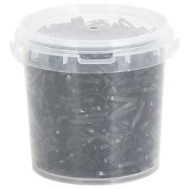 Braiding Bands for Horse 1500 pcs Black Silicone