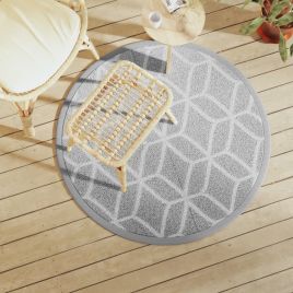 Outdoor Carpet ARAKIL Grey 120 cm PP - vid-368466