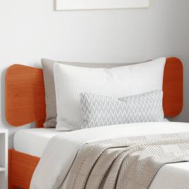Headboard Wax Brown 90 cm Solid Wood Pine
